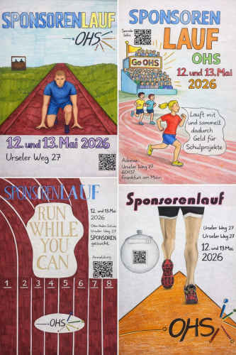 Sponsorenlauf Plakate Collage